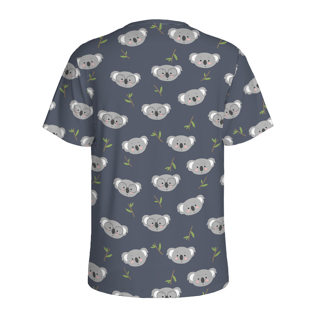Koala Bear Pattern Print Men's Sports T-Shirt