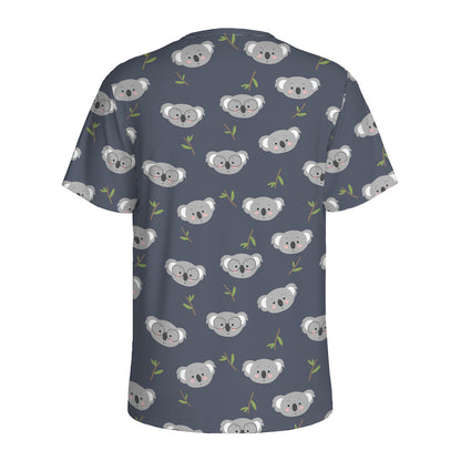 Koala Bear Pattern Print Men's Sports T-Shirt