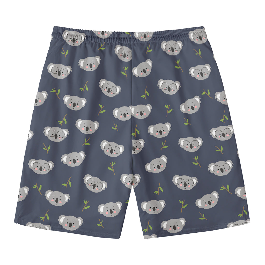 Koala Bear Pattern Print Men's Swim Trunks