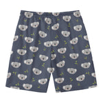 Koala Bear Pattern Print Men's Swim Trunks