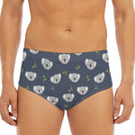 Koala Bear Pattern Print Men's Triangle Swim Briefs