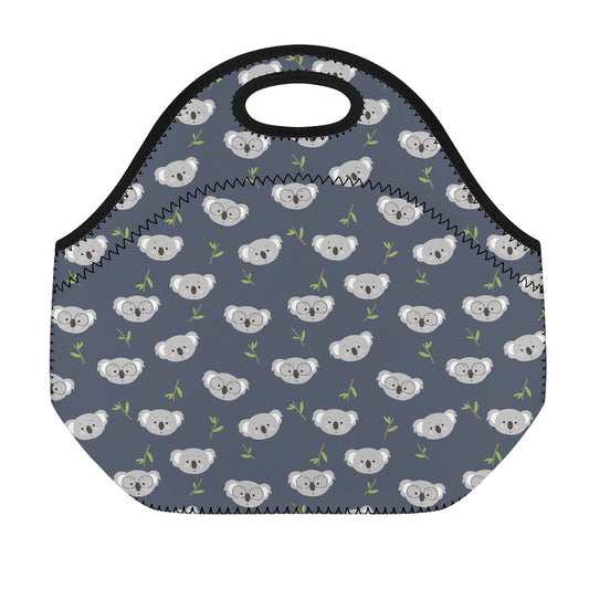 Koala Bear Pattern Print Neoprene Lunch Bag