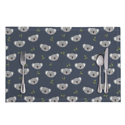 Koala Bear Pattern Print Placemat