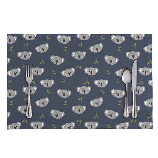 Koala Bear Pattern Print Placemat