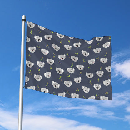 Koala Bear Pattern Print Polyester Flag