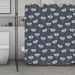 Koala Bear Pattern Print Polyester Shower Curtain