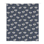 Koala Bear Pattern Print Polyester Shower Curtain