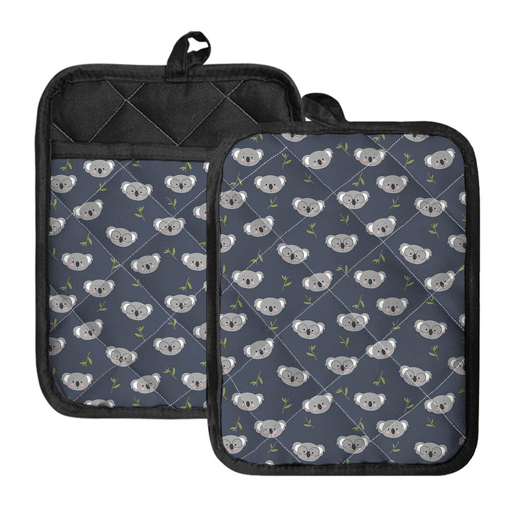 Koala Bear Pattern Print Pot Holders With Pocket