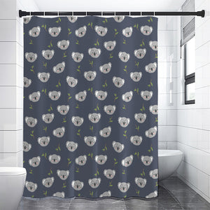 Koala Bear Pattern Print Premium Shower Curtain