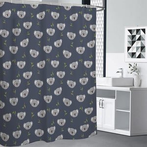 Koala Bear Pattern Print Premium Shower Curtain