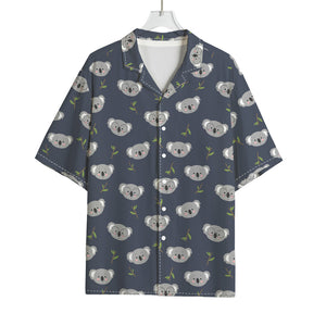 Koala Bear Pattern Print Rayon Hawaiian Shirt