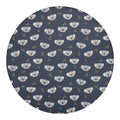 Koala Bear Pattern Print Round Blanket