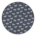 Koala Bear Pattern Print Round Floor Mat