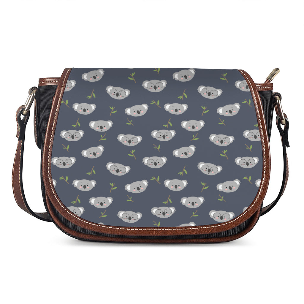 Koala Bear Pattern Print Saddle Bag