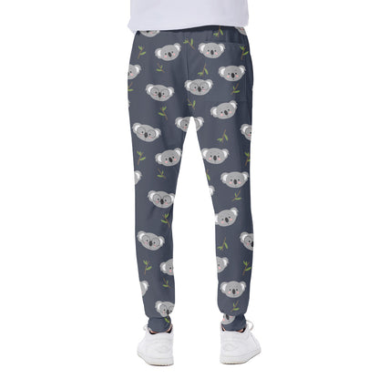 Koala Bear Pattern Print Scuba Joggers