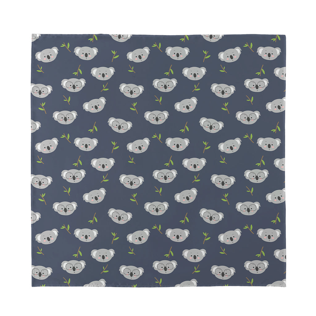 Koala Bear Pattern Print Silk Bandana
