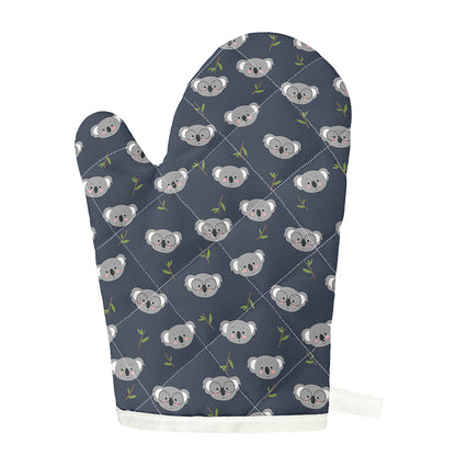 Koala Bear Pattern Print Single Oven Mitt