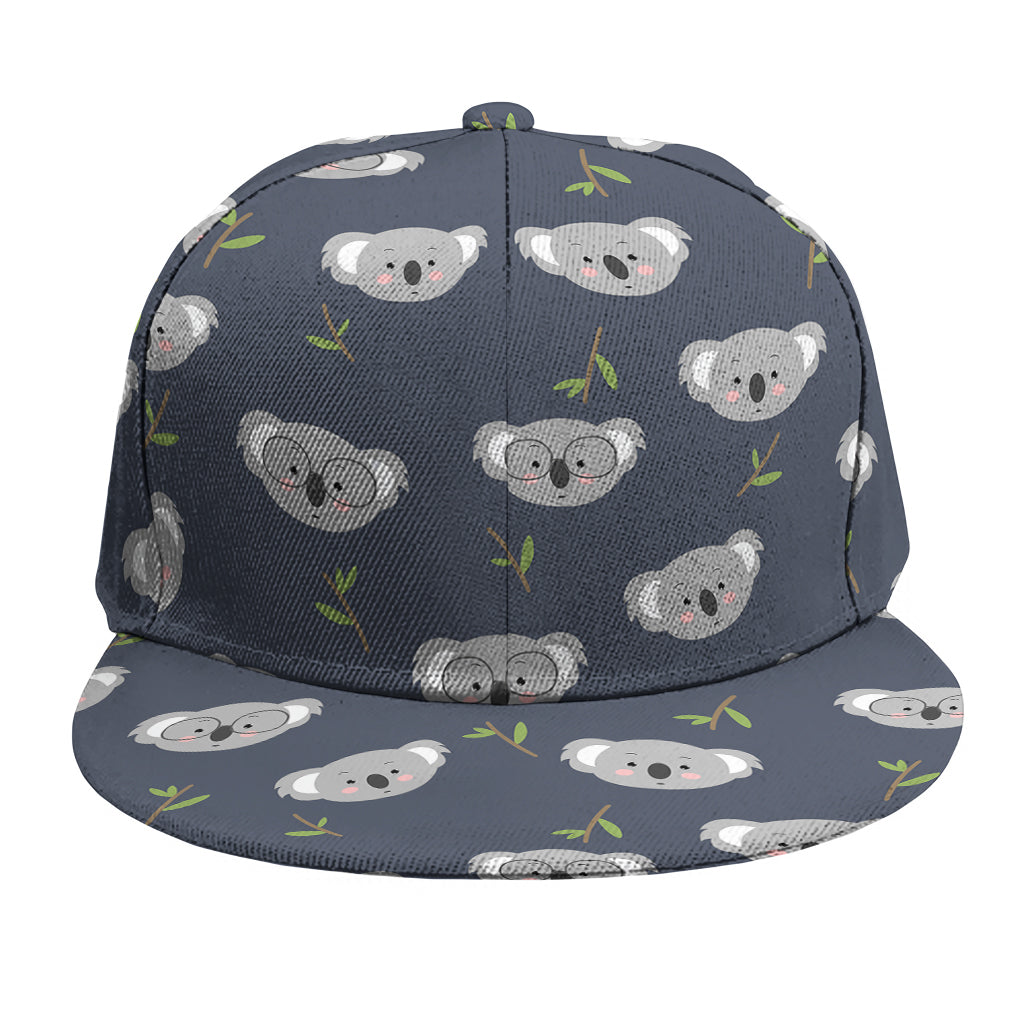 Koala Bear Pattern Print Snapback Cap