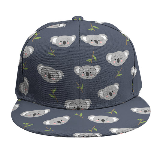 Koala Bear Pattern Print Snapback Cap