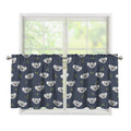 Koala Bear Pattern Print Tier Curtains