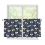 Koala Bear Pattern Print Tier Curtains