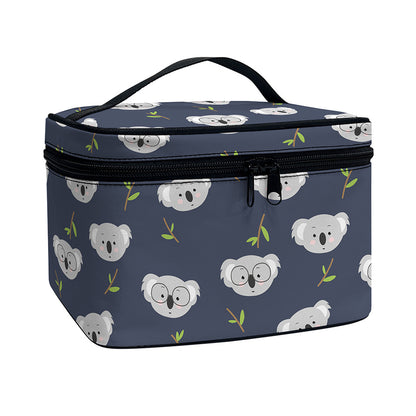Koala Bear Pattern Print Travel Makeup Bag