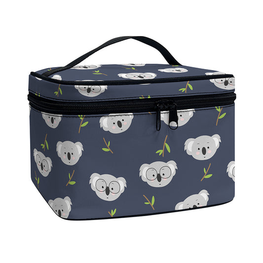 Koala Bear Pattern Print Travel Makeup Bag