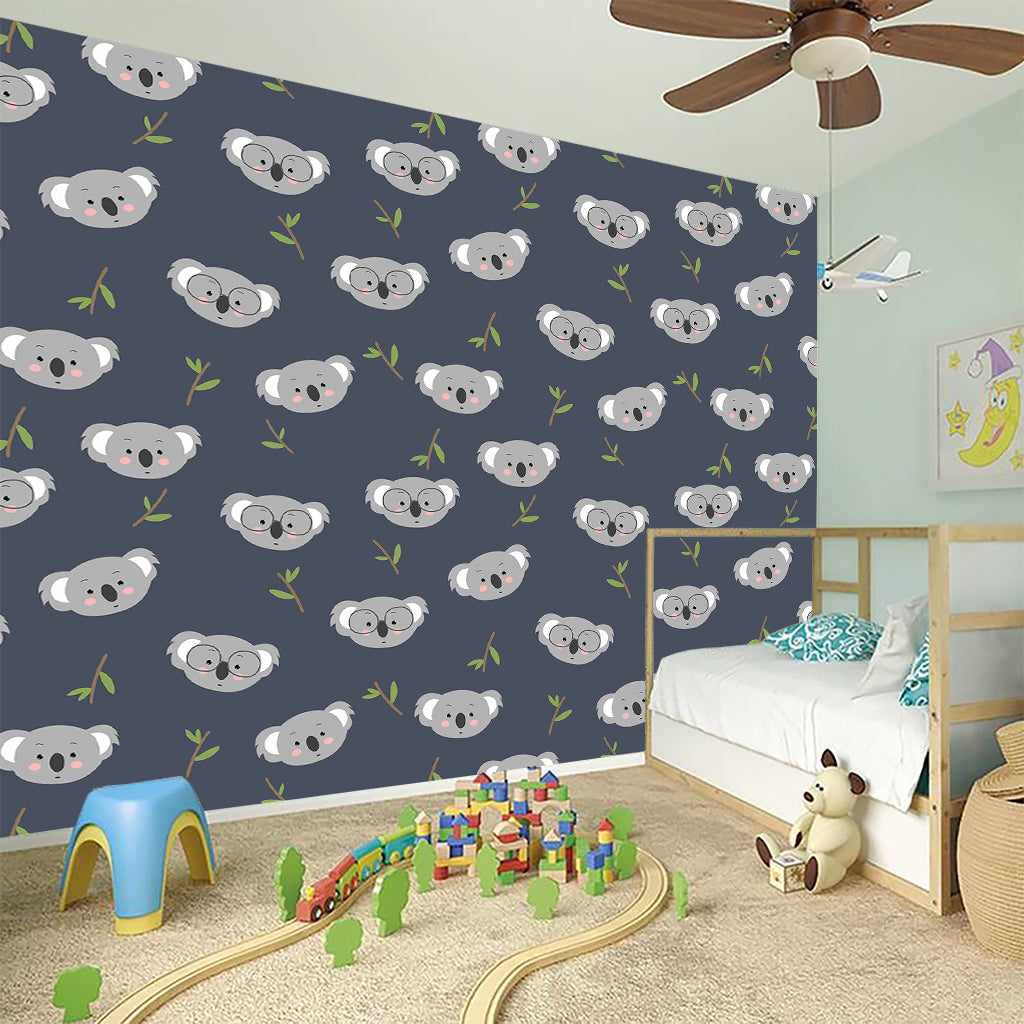 Koala Bear Pattern Print Wall Sticker