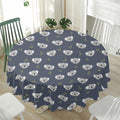Koala Bear Pattern Print Waterproof Round Tablecloth