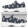 Koala Bear Pattern Print White Chunky Shoes