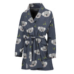 Koala Bear Pattern Print Women's Bathrobe