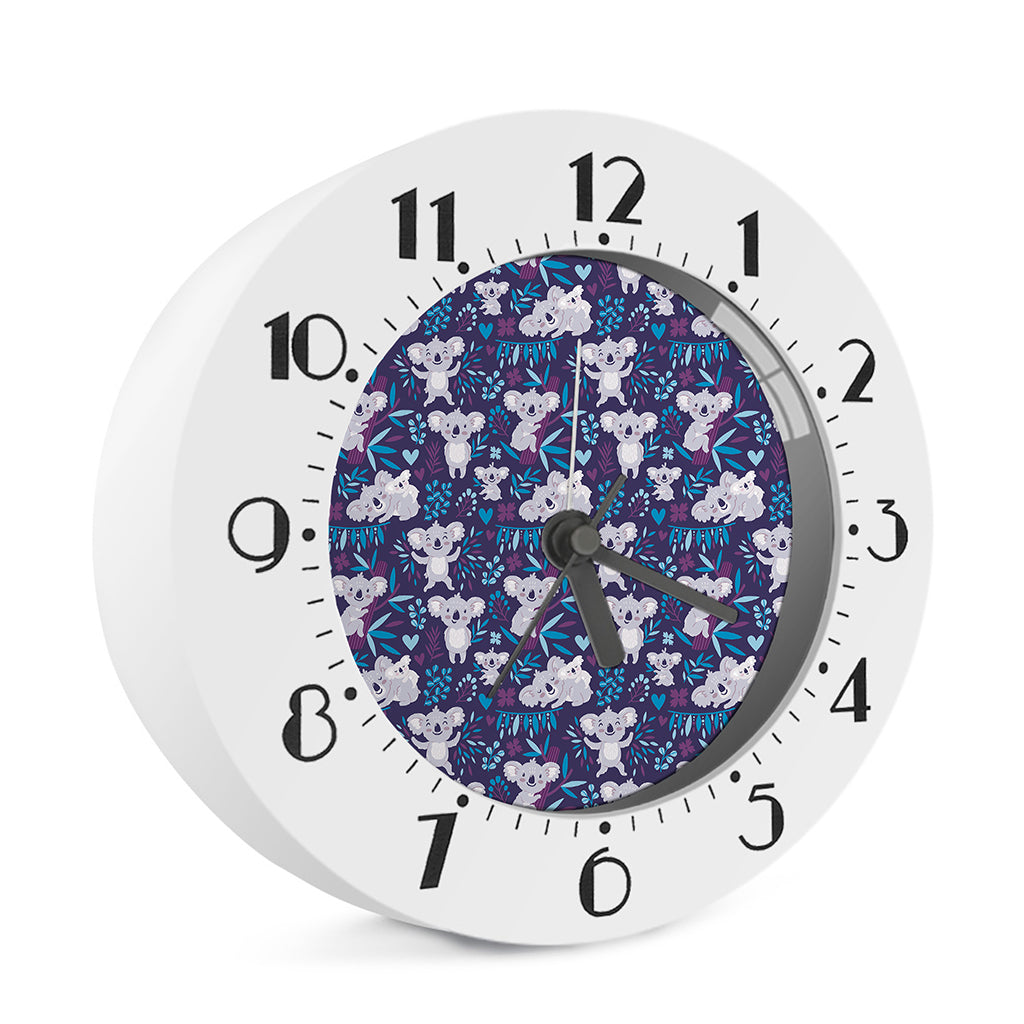 Koala Forest Pattern Print Alarm Clock
