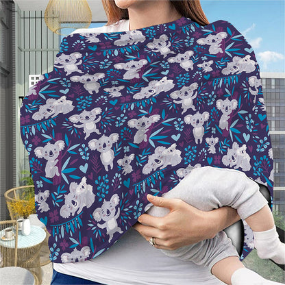 Koala Forest Pattern Print Baby Seat Cover