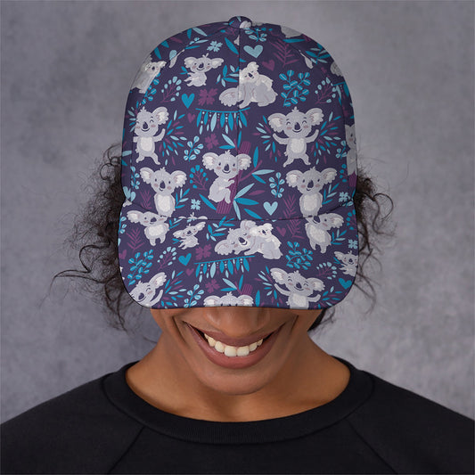 Koala Forest Pattern Print Baseball Cap