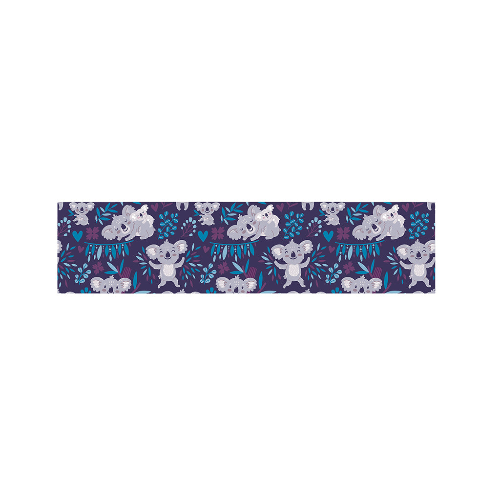 Koala Forest Pattern Print Bed Runner