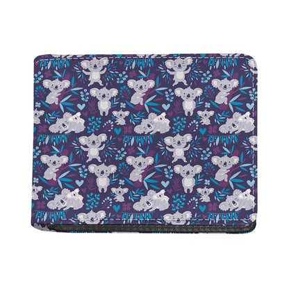 Koala Forest Pattern Print Bifold Wallet