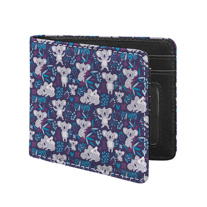 Koala Forest Pattern Print Bifold Wallet