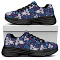 Koala Forest Pattern Print Black Chunky Shoes
