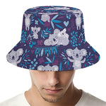 Koala Forest Pattern Print Bucket Hat