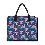 Koala Forest Pattern Print Canvas Tote Bag