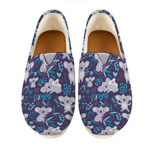 Koala Forest Pattern Print Casual Shoes