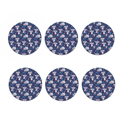 Koala Forest Pattern Print Coaster Set