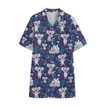 Koala Forest Pattern Print Cotton Hawaiian Shirt