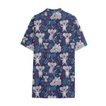 Koala Forest Pattern Print Cotton Hawaiian Shirt