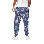 Koala Forest Pattern Print Cotton Pants