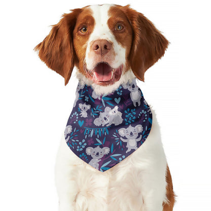 Koala Forest Pattern Print Dog Bandana