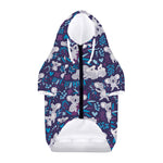 Koala Forest Pattern Print Dog Zip Up Hoodie