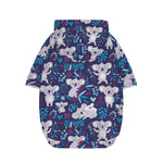 Koala Forest Pattern Print Dog Zip Up Hoodie