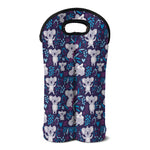 Koala Forest Pattern Print Double Neoprene Wine Tote