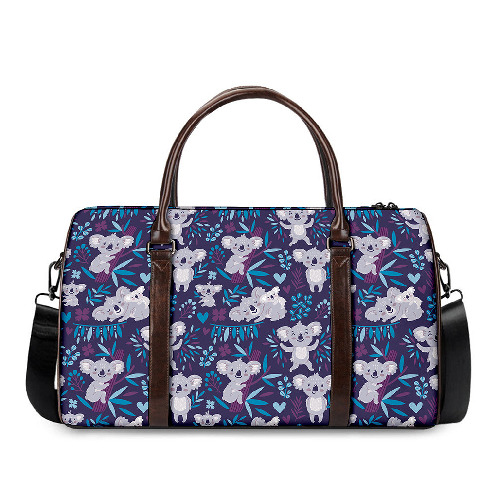 Koala Forest Pattern Print Duffle Bag